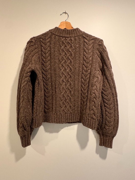 Sezane Andina Cardigan - Heather brown - S - Picture 5 of 13